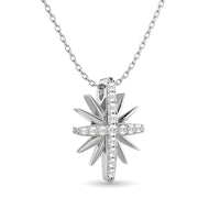 Thumbnail for 10KT WHITE GOLD 1/8CT TW DIAMOND PENDANT