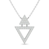 Thumbnail for 10KT WHITE GOLD 1/6CT TW DIAMOND NECKPIECE