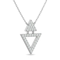 Thumbnail for 10KT WHITE GOLD 1/6CT TW DIAMOND NECKPIECE