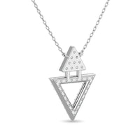 Thumbnail for 10KT WHITE GOLD 1/6CT TW DIAMOND NECKPIECE