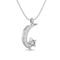 Thumbnail for 10KT WHITE GOLD 1/10CT TW DIAMOND PENDANT