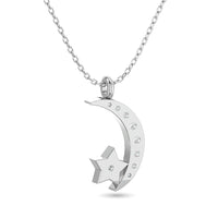 Thumbnail for 10KT WHITE GOLD 1/10CT TW DIAMOND PENDANT