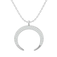 Thumbnail for 10KT WHITE GOLD 1/4CT TW DIAMOND PENDANT