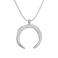 Thumbnail for 10KT WHITE GOLD 1/4CT TW DIAMOND PENDANT