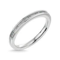 Thumbnail for Diamond 1/3 ct tw Channel Set Straight Baguette Ladies Band in 14K White Gold