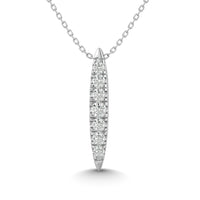Thumbnail for 10KT WHITE GOLD 1/10CT TW DIAMOND PENDANT