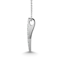 Thumbnail for 10KT WHITE GOLD 1/10CT TW DIAMOND PENDANT