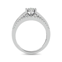 Thumbnail for Diamond 1 ct tw Round Cut Fashion Ring in 10K White Gold