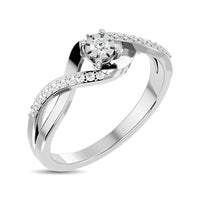 Thumbnail for 10K White  Gold 1/5 Ct.Tw. Diamond Promise Ring