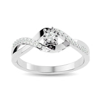 Thumbnail for 10K White  Gold 1/5 Ct.Tw. Diamond Promise Ring