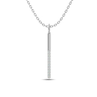 Thumbnail for 10KT WHITE GOLD 1/10CT TW DIAMOND PENDANT