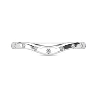 Thumbnail for Diamond 1/10 ct tw Stackable Ring in 10K White Gold