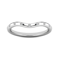 Thumbnail for Diamond 1/10 ct tw Stackable Ring in 10K White Gold