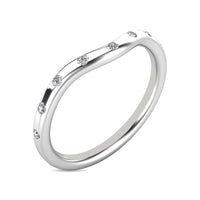 Thumbnail for Diamond 1/10 ct tw Stackable Ring in 10K White Gold