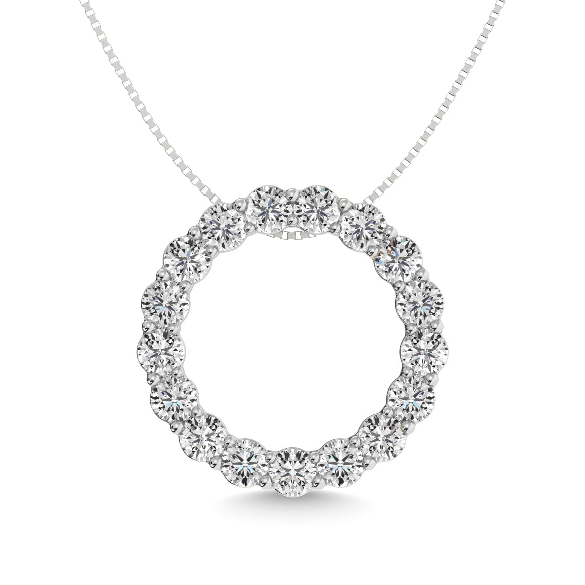 Diamond 1 ct tw Fashion Pendant in 14K White Gold