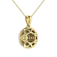 Thumbnail for 10K Yellow Gold 3/4 Ct.Tw. Diamond Cluster Round Shape Pendant