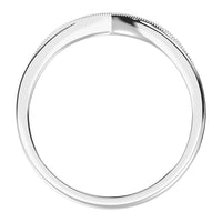 Thumbnail for 10K White Gold 1/20 Ct.Tw. Diamond Chevron Band