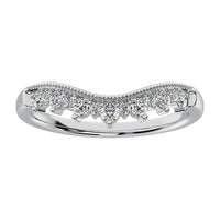 Thumbnail for 14K White Gold 1/4 Ct.Tw. Diamond Chevron Band