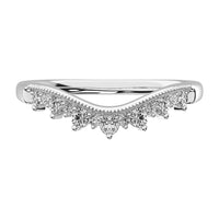 Thumbnail for 14K White Gold 1/4 Ct.Tw. Diamond Chevron Band