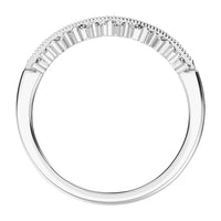 Thumbnail for 14K White Gold 1/4 Ct.Tw. Diamond Chevron Band