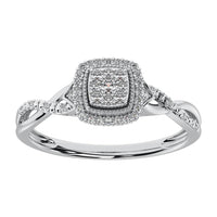 Thumbnail for 10K White Gold 1/5 Ct.Tw. Diamond Promise Ring
