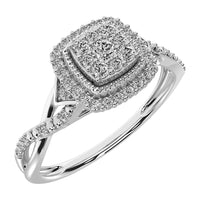 Thumbnail for 10K White Gold 1/5 Ct.Tw. Diamond Promise Ring