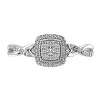 Thumbnail for 10K White Gold 1/5 Ct.Tw. Diamond Promise Ring