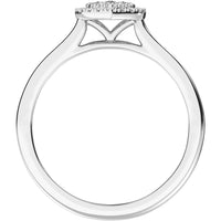 Thumbnail for 10K White Gold 1/6 Ct.Tw. Diamond Heart Promise Ring