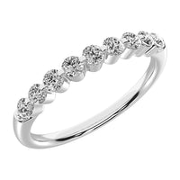 Thumbnail for 10K White Gold 1/4 Ct.Tw. Diamond Stackable Band