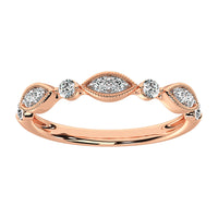Thumbnail for 14K Rose Gold 1/3 Ct.Tw. Diamond Stackable Band