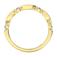 Thumbnail for 14K Yellow Gold 1/3 Ct.Tw. Diamond Stackable Band