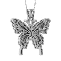 Thumbnail for Diamond  1 3/8 Ct.Tw. Butterfly Pendant in 10K White Gold