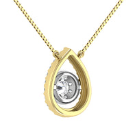 Thumbnail for 14K Yellow Gold 1/3 Ct.Tw. Diamond Pear Shape Necklace