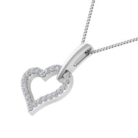 Thumbnail for 10K White Gold 1/10 Ct.Tw. Diamond Heart Pendant