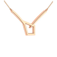 Thumbnail for 10K Two Tone Gold 1/6 Ct.Tw. Diamond Fashion Necklace