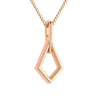 Thumbnail for 10K Two Tone Gold 1/10 Ct.Tw. Diamond Fashion Pendant