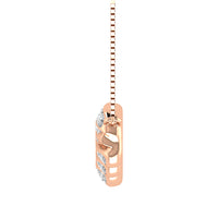 Thumbnail for 14K Rose Gold 1/5 Ct.Tw. Diamond Cuban Style Necklace