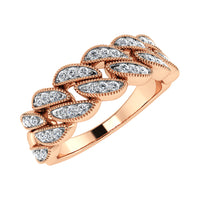 Thumbnail for 14K Rose Gold 1/5 Ct.Tw. Diamond Cuban Style Band