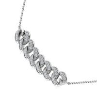 Thumbnail for 14K White Gold 1/5 Ct.Tw. Diamond Cuban Style Necklace