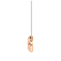 Thumbnail for 10K Rose Gold 1/20 Ct.Tw. Diamond Cuban Style Necklace