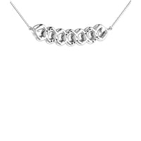 Thumbnail for 10K White Gold 1/20 Ct.Tw. Diamond Cuban Style Necklace
