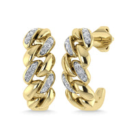 Thumbnail for Diamond  1/10 Ct.Tw. J Earrings in 14K Yellow Gold