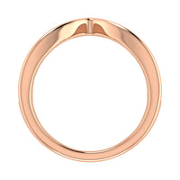 Thumbnail for 14K Rose Gold 1/3 Ct.Tw. Diamond Chevron Band