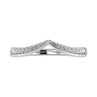 Thumbnail for 14K White Gold 1/5 Ct.Tw. Diamond Chevron Band