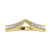 Thumbnail for 14K Yellow Gold 1/3 Ct Ct.Tw. Diamond Chevron Band