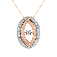 Thumbnail for 10K Rose Gold 1/5 Ct Ct.Tw. Diamond Shimmering Pendant
