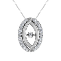 Thumbnail for 10K White Gold 1/5 Ct Ct.Tw. Diamond Shimmering Pendant