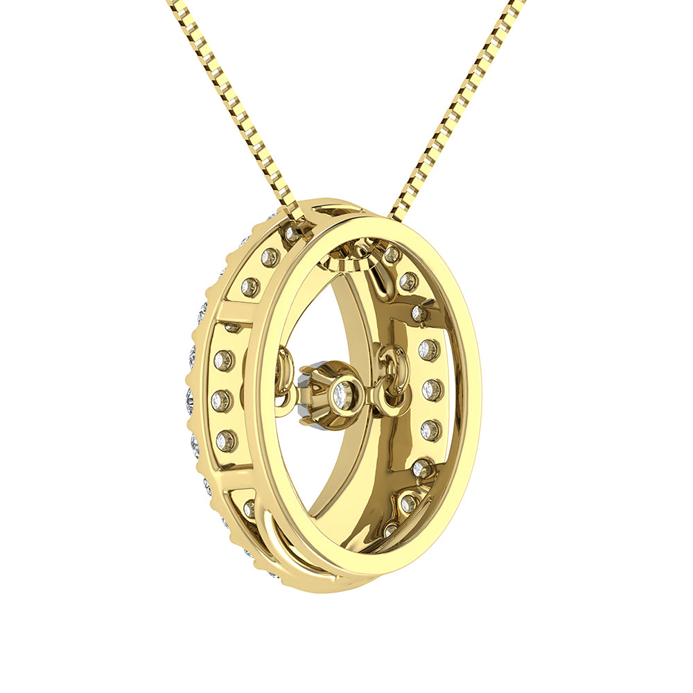 10K Yellow Gold 1/5 Ct Ct.Tw. Diamond Shimmering Pendant