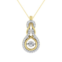 Thumbnail for 10K Yellow Gold 1/5 Ct.Tw. Diamond Shimmering Pendant