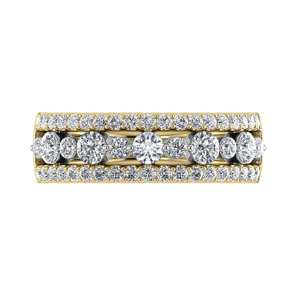 14K Yellow Gold 1 Ct Ct.Tw. Diamond Fashion Band